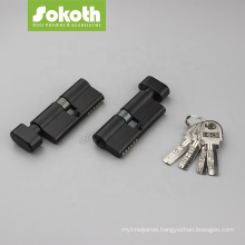 single open 70mm door black cylinder lock